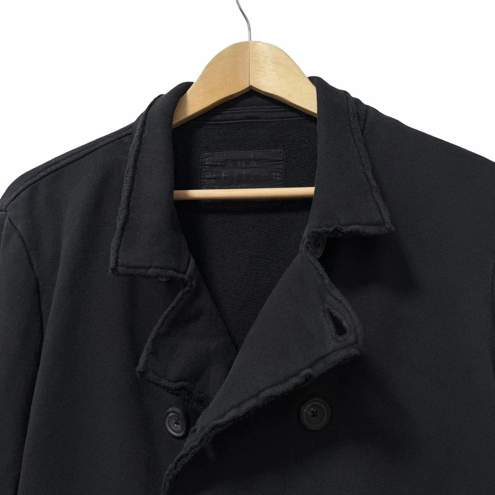 Frank & Eileen Womens Belfast Triple Fleece Peacoat Size M Black Double Breasted